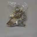 2 Pack Sliding Pocket Door Rollers Replacements Top Hanger Sliding Door Hardware Wheels Assembly Fit Johnson Part Hardware Kit, Ball Bearing 1 inch Wheels, 220 lb Capacity Door