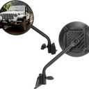 JOYTUTUS Doors Off Mirrors Compatible with 2018-2026 Wrangler JL & 2020-2026 Gladiator JT, Door Hinge Side 6 Inch Mirror, Broad vision No Vibrate & Wobble