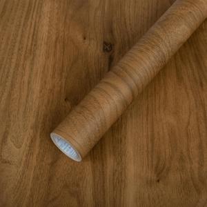 LXCREAT Wood Contact Paper Peel and Stick, Light Brown Wooden Grain Wallpaper for Countertops Furniture 15.7in x 196.8in, Self-Adhesive Removable Waterproof Wallpaper Drawer Liner Cabinets Walls Desk