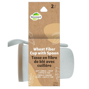 Wheat Fiber Cup With Spoon Biosmart 2 CT