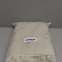 Retro Farmhouse Ruffle Tablecloth Cotton Flounces Trim Washable Table Cover Tablecloths for Rectangle Table Baby Shower Kitchen Party Wedding Decor, 52''x70'' (Off-white)