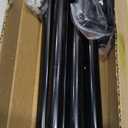 CorkLatta 2 pack Black Curtain Rods for Windows 30 to 45 Inches with Brackets, Decorative 5/8 Inch Diameter Single Window Curtain Rod Set for Room Divider, Bedroom, Living room, Kitchen, Bathroom