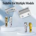 2 x Roziapro Replacement Hair Clippers Blades Professional Trimmer Replacement Blade Stainless Detachable Clipper Replacement Blade Adjustable T-Blade Outliner Replacement Blades Hair Trimmer