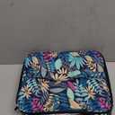 Double-Layer Nail Polish Organizer-Holds 42 Bottles, Nail Polish Storage with Handle, Nail Bag Organizer Case for Professional Manicure Kit & Travel (Leaf, 42 Bottles-Small)