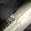 TIASUSAN Travel Mini American Mahjong Set, Mahjong Game Set with 166 White Tiles (0.8"), Complete Set with 4 Racks, and Thickened Blue Printed Mah-Jongg Tiles Bag, Portable Travel Mahjongg Set