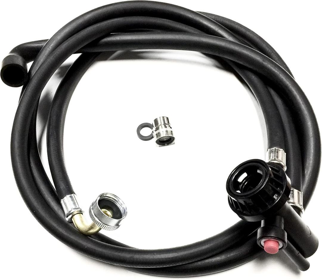 6FT Portable Dishwasher Whirlpool Fill and Drain Hose Assembly Compatible with W10273574