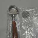 51mm Bottomless Portafilter for CM5418, 3 Ears Portafilter with 51mm Puck Screen Compatible for CASABREWS Espresso Machine CM5418, 3700Essential and 5418Pro, Stainless Steel Filter Holder and Filter (Silver&Wood)