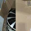 MIKKUPPA 16 Inch Hubcaps, 4 Wheel Covers for Steel Wheels, Silver Black