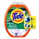 Tide Power Pods with Febreze Laundry Detergent Pacs, 45 Count, Botanical Rain Scent, All-Day Freshness