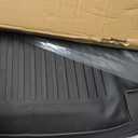 AUXKO All Weather Floor Mats for 2027 Kia Telluride Hybrid | High Wall,All-Weather,All Season,Odorless,Anti Slip,Rain&Salt Resistant,TPE Material,Black,Accessories,Pet Friendly