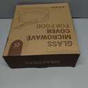 Glass Microwave Splatter Cover, Microwave Cover for Food with Standup Handle, Dishwasher Safe, Food Safe, Clear Microwave Plate Splatter Guard Lid with Vent Hole, House Essentials for Gift, 9.5inch