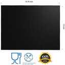 RENOOK Grill Mat Set of 6-100% Non-Stick Reusable Mats for Gas, Charcoal or Electric Grills - Easy to Clean - 15.75 x 13-Inch, Black