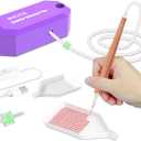 WJCJTJL Diamond Art Painting Pen Kit for Adults, Epainter Vacuum Diamond Art Painting Pen with Storage Tray, Accessories Tool for Setting AB Stones Without Wax, Quiet and Long-Lasting(Purple)