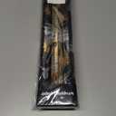 2 x Garbendy Black Gold Foil Christmas Wrapping Paper Roll - Mini Roll - 17 inch X 120 inch Per roll - Reversible 3 Different Design with Glitter Metallic Foil Shine (42.5 sq.ft.ttl)