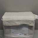 Calvin Klein - Queen Duvet Cover Set, Soft & Lightweight Cotton Blend Bedding, Ribbed Quilt Detail & Button Closure, 3 Piece Bed Set with Matching Pillowcases (Ivory Grey Heather)