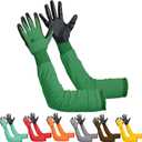 Long Sleeve Gardening Gloves Women and Men - Long Cuff Garden Gloves, Multipurpose Heavy Duty Outdoor and Indoor, XL