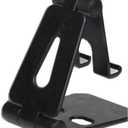 Desktop Foldable Stand for Phones, Free Your Hand, Adjustable, Compatible with All Phones, Cell Phone (Black)