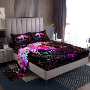 jejeloiu Sun and Moon Sheet Set Queen Size Kids Colorful Boho Exotic Sheets with Deep Pocket Fitted Sheet for Boys Girls Teens Bohemian Bed Sheets Set Breathable Tree Bedding Set Room Decor (Multi 11) jejeloiu Sun and Moon Sheet Set Queen Size Kids Colorful Boho Exotic Sheets with Deep Pocket Fitted Sheet for Boys Girls Teens Bohemian Bed Sheets Set Breathable Tree Bedding Set Room Decor (Multi 11)
