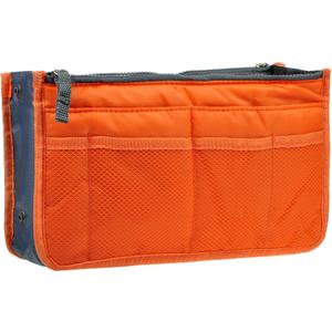 Vercord Purse Organizer Insert for Handbags Bag Organizers Inside Tote Pocketbook Women Nurse Nylon 13 Pockets Orange Large