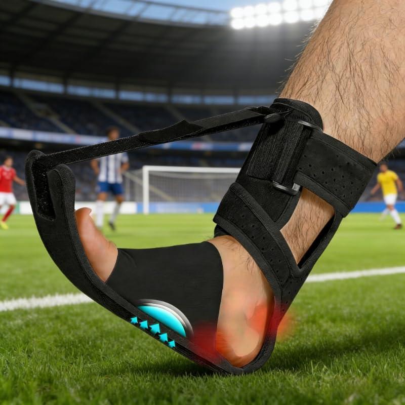 COFIT Adjustable Plantar Night Splint, Ankle Heel Support Foot Drop Brace for Soccer Athletes, Pain Relief & Sports Recovery, Comfortable All-Day Overnight Wear, One Size