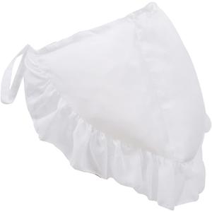 MYAYD Bustle Crinoline Bum Roll Petticoat Victorian Renaissance Pannier Ball Dress Gown Cosplay accessory (Small, White)