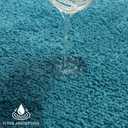 MIULEE Teal Bathroom Rugs, Soft Absorbent Microfiber Bath Rugs Non Slip Quick Dry Fluffy Bath Mats for Bathroom Floor Tub Showers, Machine Washable, 20x30 Inch
