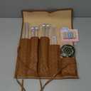 Tuning Forks for Healing Set, Including Four Frequency 128Hz, 136.1Hz, 174Hz, 528Hz Yoga and Meditation Accessories, Chakra Sound Therapy Instruments with Tuning Fork Activator and Vegan Leather Pouch (silvery)