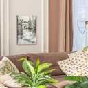 HIWX Winter Christmas Jesus Wall Decor, Christian Bible Verse Framed Canvas Painting Wall Art Decor, Jesus Is the Reason for the Season Wall Art Home Decoration for Church Bedroom Living Room, 11x14