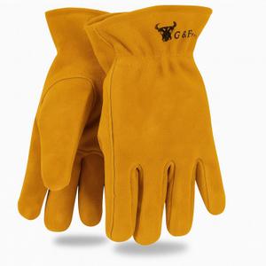 JustForKids Synthetic Leather Kids Garden Gloves Grey, 4-6 Years Old, Durable, Breathable, Non-Slip, Adjustable Safety Cuff, Child-Sized Work Gloves for Planting, Digging, Weeding, Outdoor Play, DIY (Brown 1 Pack)