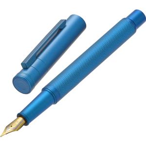 Hongdian 1851 Sky Blue Forest Fountain Pen Medium Nib, Classic Design with Converter and Metal Pen Case