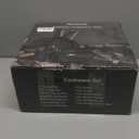 Astercook Non Stick Pots and Pans Set, Healthy Non-Toxic Titanium Induction Kitchen Cookware Sets for Cooking with Frying Pans, PFAS/PTFE/PFOA & PFOS Free, Black, 19 Pcs