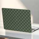 for MacBook Pro 14 inch Case 2026-2021 M5 M4 M3 M2 M1 A3434 A3112 A3185 A3401 A2918 A2992 A2779 A2442,Checkered Textured Leather Hard Shell&Keyboard Cover for Mac Pro14,Checkerd Midnight Green