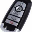 Smart Key Fob for Ford F-Series 2024-2025, Alliskeys Proximity Key Fob Replacement for Ford F150 F250 F350 F450 F550 2024-2025 M3N-A3C108397 RL3T-15K601-BA PC3T-15K601-BB 164-R8370 164-R8330
