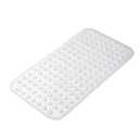 AmazerBath Bath Tub Mat, Medium Size 27.6 x 15 Inches Non-Slip Shower Mats with Suction Cups and Drain Holes, Bathroom Bathtub Mats Machine Washable (Clear)