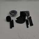 2 in 1 Toilet Plunger and Brush Set, Toilet Bowl Cleaning Combo, Groove Gap Brush, Black
