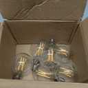 Arberlic G16.5 Light Bulb,4W E12 LED Bulb dimmable Equivalent E12 Candelabra Bulb 40 Watt,Warm White 2700K,400lm,CRI85+,AC120V,Edison Style,Clear Glass,ETL Listed,Pack of 6