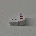 USB C Wall Fast Charger Block, 40W 4-Port Type C Charger Fast Charging Blocks PD Power Charger Adapter+QC 3.0 USB Multiport Charger Brick for iPhone 16/15/14/13/12 Pro Max, iPad, Galaxy S24/23-2Pack (White)