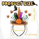 Edoneery Halloween Witch Hat Headband for Women, Fancy Dress Wizard Costume Hair Accessory with Veil for Cosplay Parties