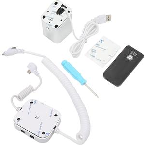 Display Stand, Anti Theft Cell Phone Display Stand, 95‑120dB Security Alarm, Fast Charging Infrared Remote Control Unlock for Exhibition(for Android Port, Without claw)