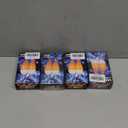 E12 LED Flame Light Bulbs, 3 Modes Flickering Light Bulbs, Candelabra Candle Fire Light Bulb for Home Party Patio Indoor Outdoor Halloween Decorations (8 Pack) (Yellow)