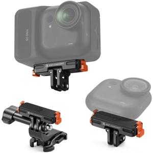 K&F CONCEPT Magnetic Quick Release Adapter Mount Compatible with Insta360 GO Ultra, Expansion Base Stand with 1/4 Screw Hole/Foldable Connector for Tripod, Selfie Stick, Action Camera Accessories