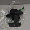 4-Blades Heat Powered Wood Stove Fan + Magnetic Thermometer, 122F Start Non Electric Eco Fireplace Fan for Gas/Pellet/Log/Wood Burning Stoves, Silent Operation, 2-Years, N429, Black