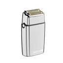 METALFX Double Foil Shaver, Handheld Electric Razor for Travel, Portable Cordless Close Face Shaver for Head, Beard, & Neck (Silver)