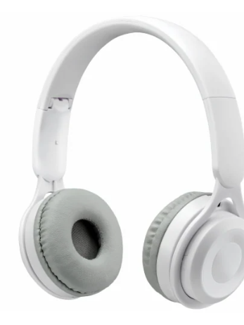 iLive Driver Built-in Microphone Aux In and On-Ear Controls Wireless Headphones - White
