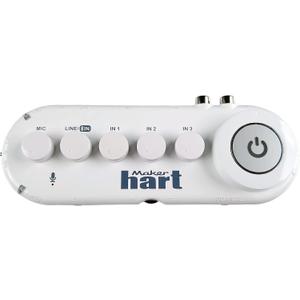 Maker hart Just Combo V 5 Channel Bluetooth Audio Mixer/4 Stereo+Mic IN/Bluetooth IN&OUT/USB Audio OUT/RCA OUT