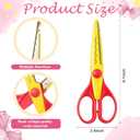 Gilprop Paper Crimper, Pinking Shears, 30 Sheets Bowknot Glossy Thin Inkjet Paper, Double Sided Tape for Crafts Bowknot Birthday Party Supplies for Chip Bag Making