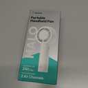 Aecooly Portable Handheld Turbo Fan [24H Max Cooling Time], 5 Speeds USB Rechargeable Mini Personal Battery Operated Small Pocket Cooling Fan GIfts for Women, Travel, Home, Office, Beach, Lash -Beige