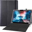 LiuShan Compatible with Dell Latitude 7200 Tablet Case,PU Leather Slim Folding Stand Cover for 12.3" Dell Latitude 7200 2-in-1/Dell Latitude 7210 2-in-1 Tablet(Not fit 7200 2-in-1 Laptop),Black