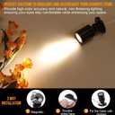 Taysing LED Spot Light Indoor Little Mini Spotlight Accent Lights for Display, Paintings, Pictures, Plants, Jewelry, Shelves, Cabinets, Posters, Showcase(Soft White-2 Pack Push Switch)