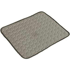POPETPOP Pet Cooling Pad Breathable for Dogs and Cats Coffee Color for Indoor and Outdoor Use Provides Hot Weather. Count 2